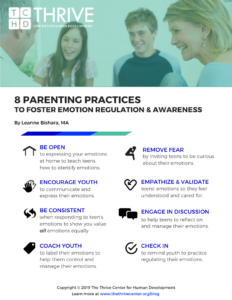 Fostering Emotion Regulation in Teens - Thrive Center