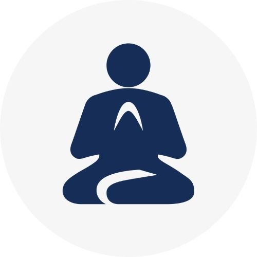Icon representing meditation