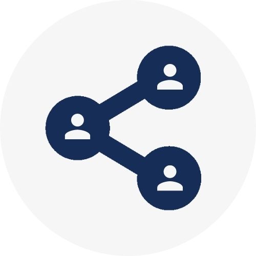Icon representing social connections