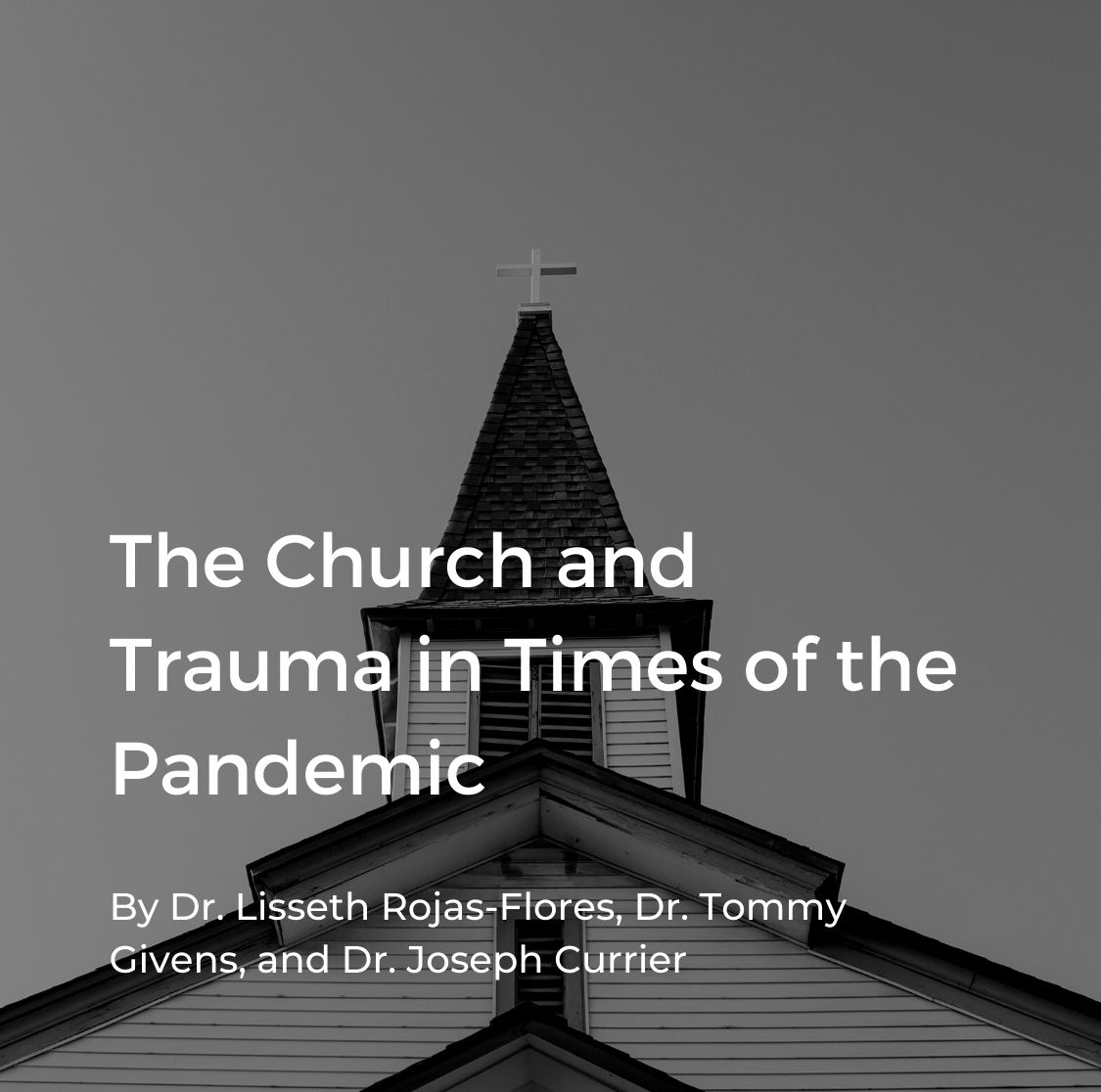 Cover for English webinar on the church and trauma during COVID-19