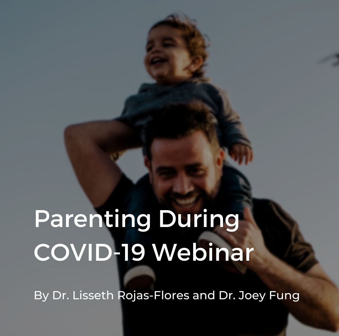 Cover for "Parenting During COVID-19" webinar